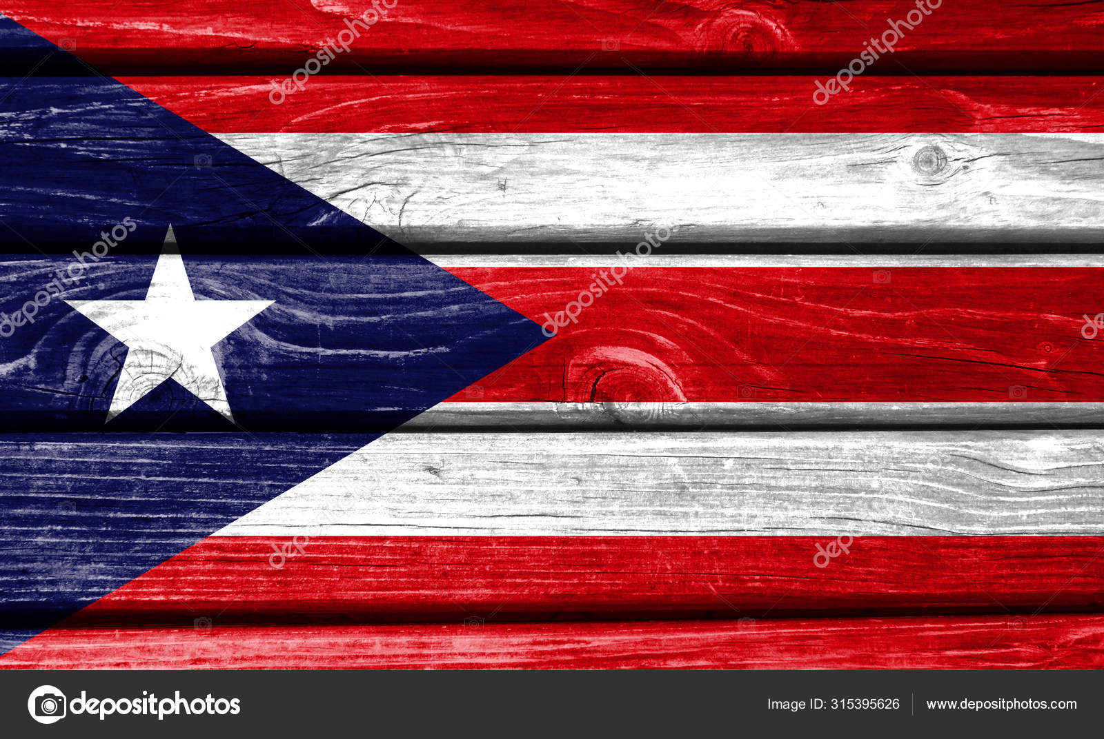 Puerto Rico Flag Painted On Wooden Background Closeup Stock Photo Image By C Master 18 Mail Ru