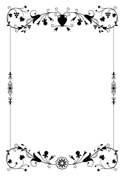 Set of Ornamental retro style frames and blank spaces for tarot