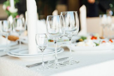 Restoranda çok güzel servis edilen bir masa.