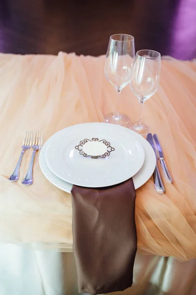 Lujo, elegante arreglo de mesa de recepción de boda, centro de mesa floral — Foto de Stock