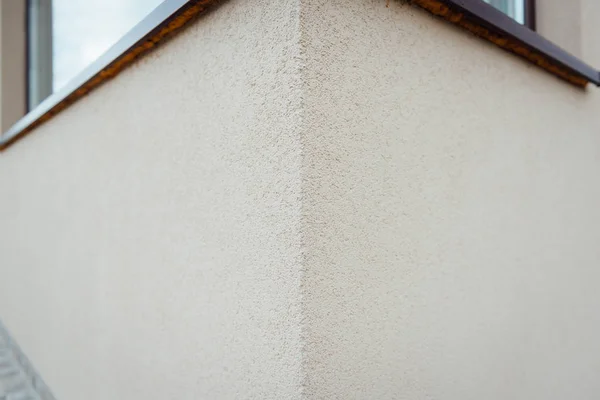 Texture of the wall with gray handmade plaster — Stock Photo, Image