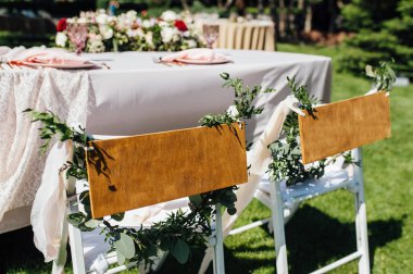 Yaz düğününde eko tarzda inanılmaz dekor