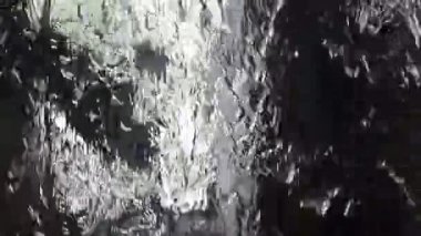 şelale doku dikişsiz döngü, alfa ve ayrı köpük tabakası ile siyah izole