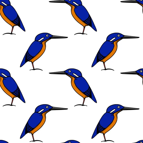 Ручной рисунок птицы — стоковый вектор