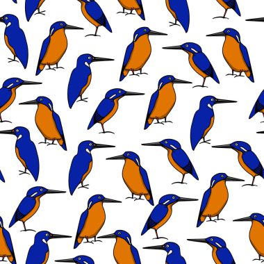 Elle çizilmiş kuş desen