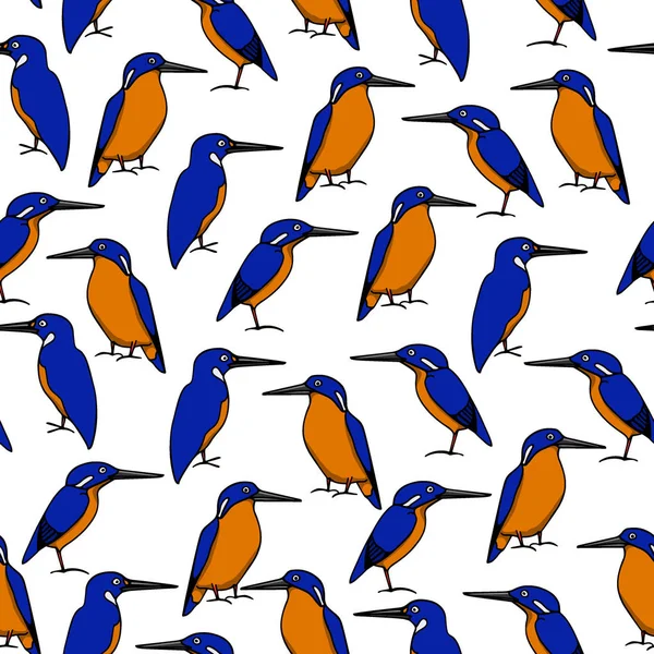 Elle çizilmiş kuş desen