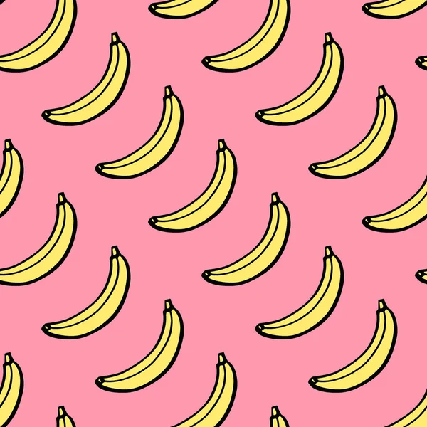 Plátano dibujado a mano — Vector de stock