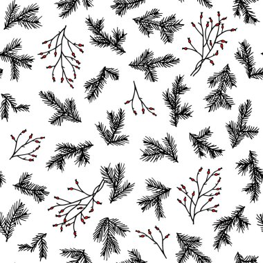 El çizimi çiçek deseni