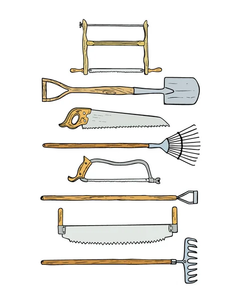 Ручні садові інструменти — стоковий вектор