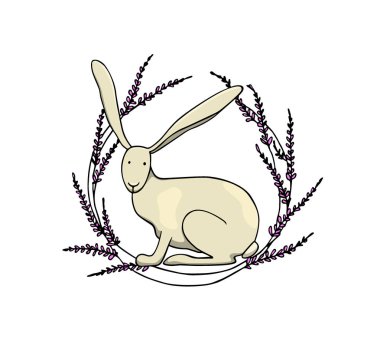 El çekilmiş yabani tavşan