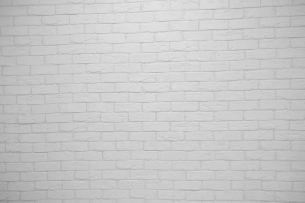 Witte bakstenen muur achtergrond in landelijke kamer, — Stockfoto