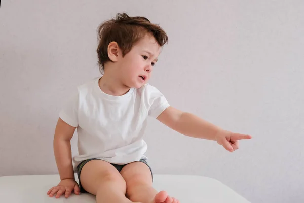 Baby Years Old Crying Punishment Child Sad Child — Stock Photo, Image