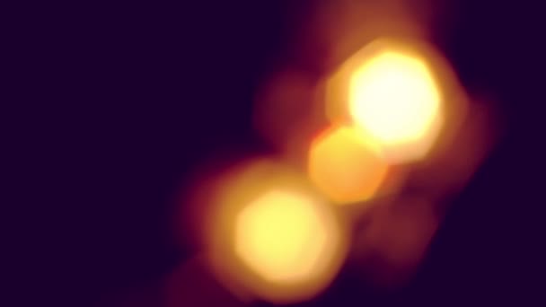 Bokeh lights on black great for backgrounds, motion graphics, or compositing. beautifully shot. — Stock Video