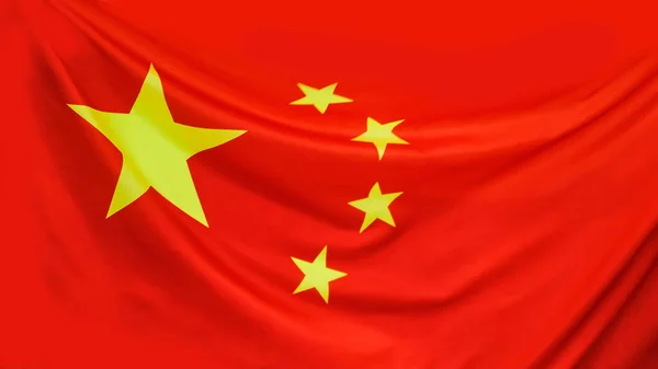 China waving flag. flag background.