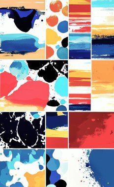 Tekstil ve duvar kağıdı desenleri. Basılabilir dijital illüstrasyon çalışması. Çiçek Yazdırma Tasarımı.