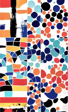 Tekstil ve duvar kağıdı desenleri. Basılabilir dijital illüstrasyon çalışması. Çiçek Yazdırma Tasarımı.