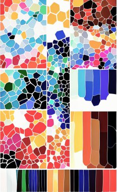 Tekstil ve duvar kağıdı desenleri. Basılabilir dijital illüstrasyon çalışması. Çiçek Yazdırma Tasarımı.