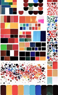 Tekstil ve duvar kağıdı desenleri. Basılabilir dijital illüstrasyon çalışması. Çiçek Yazdırma Tasarımı.