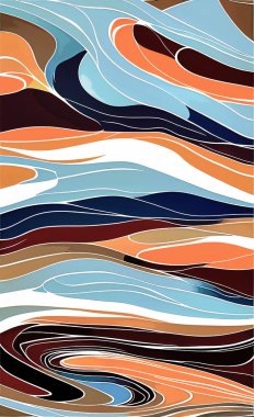 Tekstil ve duvar kağıdı desenleri. Basılabilir dijital illüstrasyon çalışması. Çiçek Yazdırma Tasarımı.