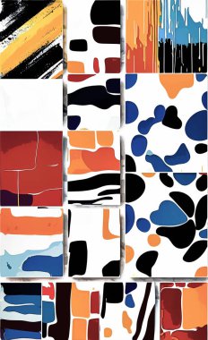 Tekstil ve duvar kağıdı desenleri. Basılabilir dijital illüstrasyon çalışması. Çiçek Yazdırma Tasarımı.