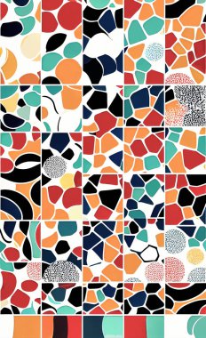 Tekstil ve duvar kağıdı desenleri. Basılabilir dijital illüstrasyon çalışması. Çiçek Yazdırma Tasarımı.