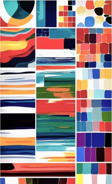 Tekstil ve duvar kağıdı desenleri. Basılabilir dijital illüstrasyon çalışması. Çiçek Yazdırma Tasarımı.