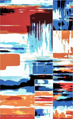 Tekstil ve duvar kağıdı desenleri. Basılabilir dijital illüstrasyon çalışması. Çiçek Yazdırma Tasarımı.