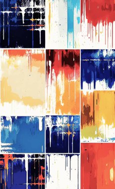 Tekstil ve duvar kağıdı desenleri. Basılabilir dijital illüstrasyon çalışması. Çiçek Yazdırma Tasarımı.