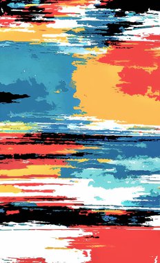 Tekstil ve duvar kağıdı desenleri. Basılabilir dijital illüstrasyon çalışması. Çiçek Yazdırma Tasarımı.