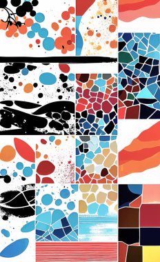 Tekstil ve duvar kağıdı desenleri. Basılabilir dijital illüstrasyon çalışması. Çiçek Yazdırma Tasarımı.