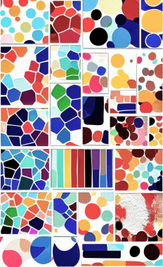 Tekstil ve duvar kağıdı desenleri. Basılabilir dijital illüstrasyon çalışması. Çiçek Yazdırma Tasarımı.