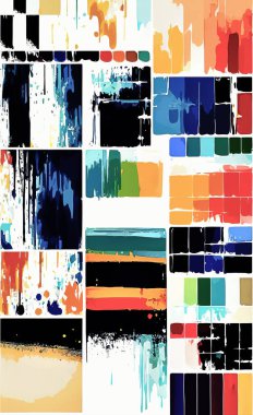 Tekstil ve duvar kağıdı desenleri. Basılabilir dijital illüstrasyon çalışması. Çiçek Yazdırma Tasarımı.