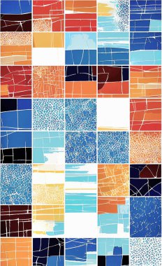 Tekstil ve duvar kağıdı desenleri. Basılabilir dijital illüstrasyon çalışması. Çiçek Yazdırma Tasarımı.