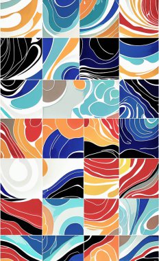 Tekstil ve duvar kağıdı desenleri. Basılabilir dijital illüstrasyon çalışması. Çiçek Yazdırma Tasarımı.