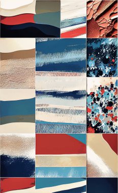 Tekstil ve duvar kağıdı desenleri. Basılabilir dijital illüstrasyon çalışması. Çiçek Yazdırma Tasarımı.