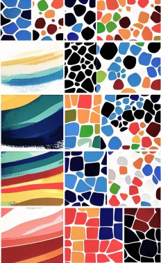 Tekstil ve duvar kağıdı desenleri. Basılabilir dijital illüstrasyon çalışması. Çiçek Yazdırma Tasarımı.