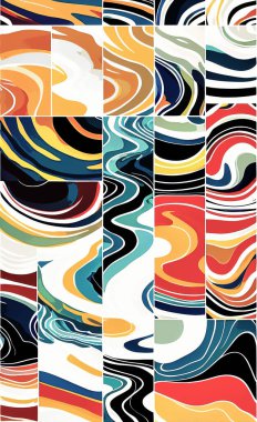 Tekstil ve duvar kağıdı desenleri. Basılabilir dijital illüstrasyon çalışması. Çiçek Yazdırma Tasarımı.