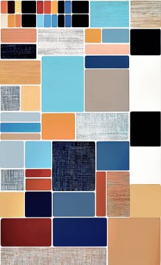 Tekstil ve duvar kağıdı desenleri. Basılabilir dijital illüstrasyon çalışması. Çiçek Yazdırma Tasarımı.