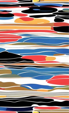 Tekstil ve duvar kağıdı desenleri. Basılabilir dijital illüstrasyon çalışması. Çiçek Yazdırma Tasarımı.