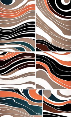 Tekstil ve duvar kağıdı desenleri. Basılabilir dijital illüstrasyon çalışması. Çiçek Yazdırma Tasarımı.