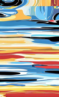 Tekstil ve duvar kağıdı desenleri. Basılabilir dijital illüstrasyon çalışması. Çiçek Yazdırma Tasarımı.