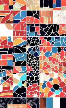 Tekstil ve duvar kağıdı desenleri. Basılabilir dijital illüstrasyon çalışması. Çiçek Yazdırma Tasarımı.