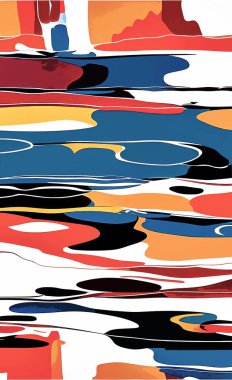 Tekstil ve duvar kağıdı desenleri. Basılabilir dijital illüstrasyon çalışması. Çiçek Yazdırma Tasarımı.