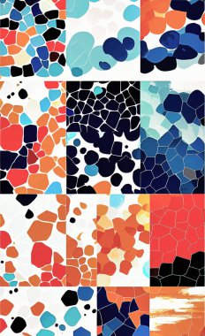 Tekstil ve duvar kağıdı desenleri. Basılabilir dijital illüstrasyon çalışması. Çiçek Yazdırma Tasarımı.