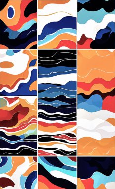 Tekstil ve duvar kağıdı desenleri. Basılabilir dijital illüstrasyon çalışması. Çiçek Yazdırma Tasarımı.