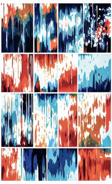 Tekstil ve duvar kağıdı desenleri. Basılabilir dijital illüstrasyon çalışması. Çiçek Yazdırma Tasarımı.