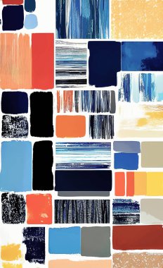 Tekstil ve duvar kağıdı desenleri. Basılabilir dijital illüstrasyon çalışması. Çiçek Yazdırma Tasarımı.