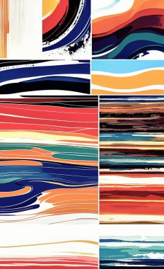 Tekstil ve duvar kağıdı desenleri. Basılabilir dijital illüstrasyon çalışması. Çiçek Yazdırma Tasarımı.