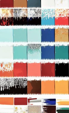 Tekstil ve duvar kağıdı desenleri. Basılabilir dijital illüstrasyon çalışması. Çiçek Yazdırma Tasarımı.