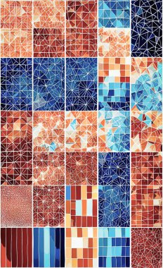 Tekstil ve duvar kağıdı desenleri. Basılabilir dijital illüstrasyon çalışması. Çiçek Yazdırma Tasarımı.